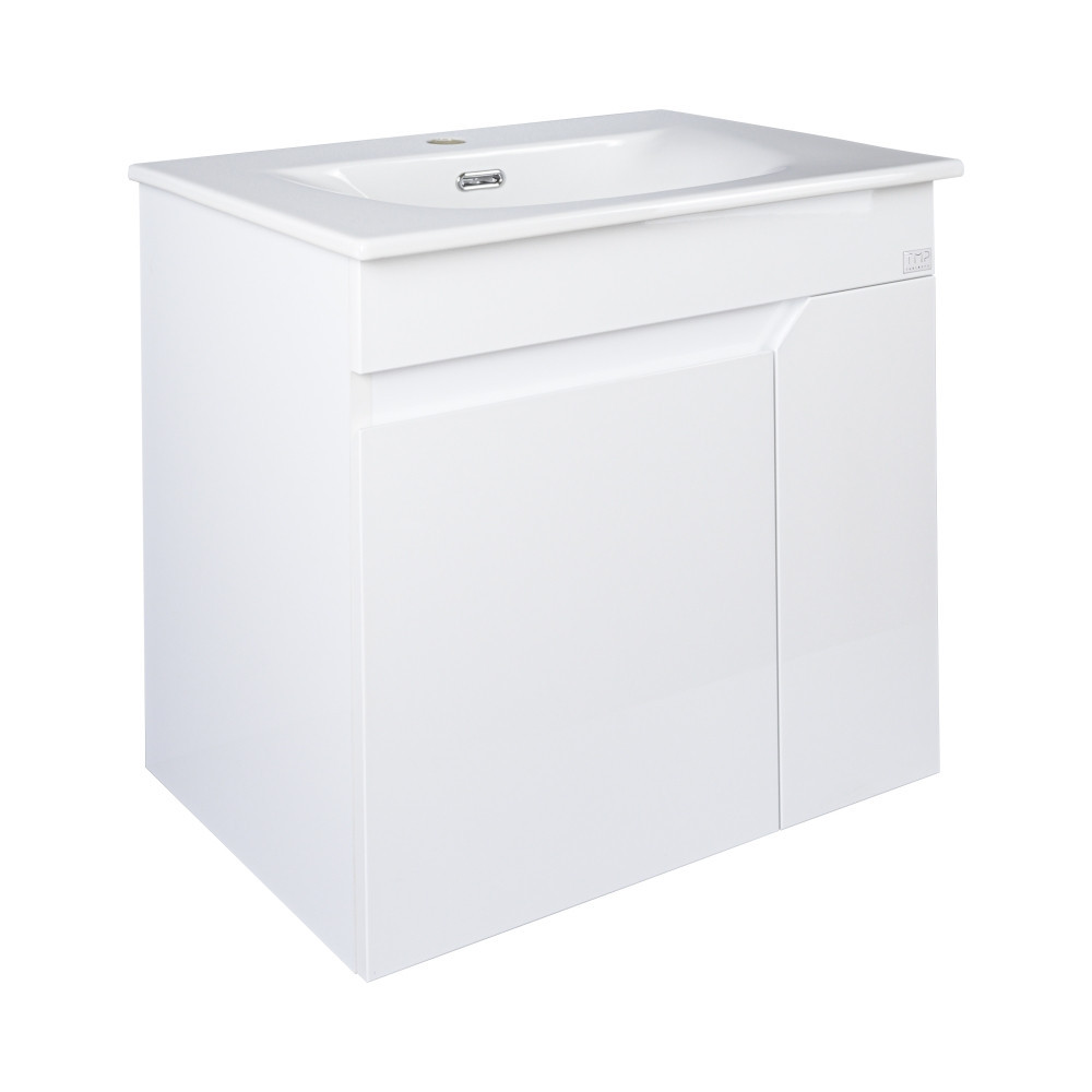 TMP VISION 60 fali függesztett fürdőszobai bútor - SKY E-8099-60 porcelán mosdóval - 61 x 46 x 56 cm - Image 2