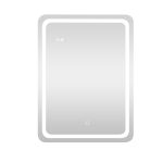 Viva AURA fürdőszoba tükör - érintőkapcsolós - páramenetesítős - órával - LED - ÁLLÓ - 60 x 80 cm