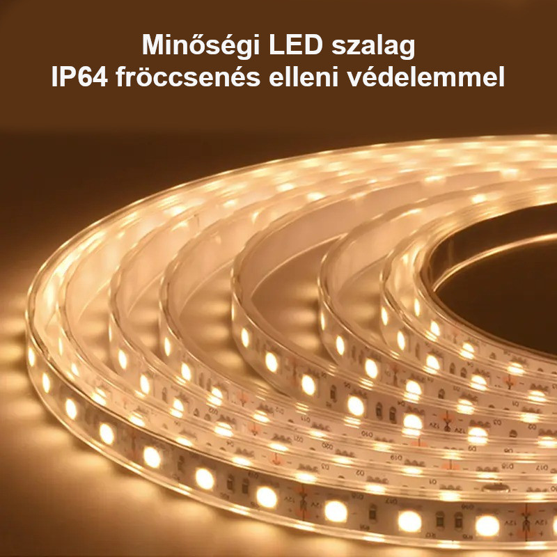 Viva AURA fürdőszoba tükör - érintőkapcsolós - páramenetesítős - órával - LED - KEREK - átmérő 60cm - Image 9