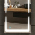 Viva AURA NORD fürdőszobai tükör - érintőkapcsolóval - LED - ÁLLÓ / FEKVŐ - 60 x 80 cm