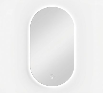 Viva AURA PINO 50 fürdőszoba tükör - érintésmentes - AMBIENT LED - OVÁLIS - ÁLLÓ - 50x90 cm