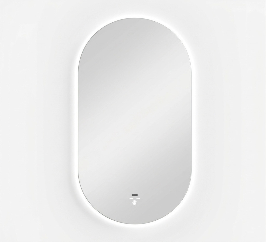 Viva AURA PINO 50 fürdőszoba tükör - érintésmentes - AMBIENT LED - OVÁLIS - ÁLLÓ - 50x90 cm