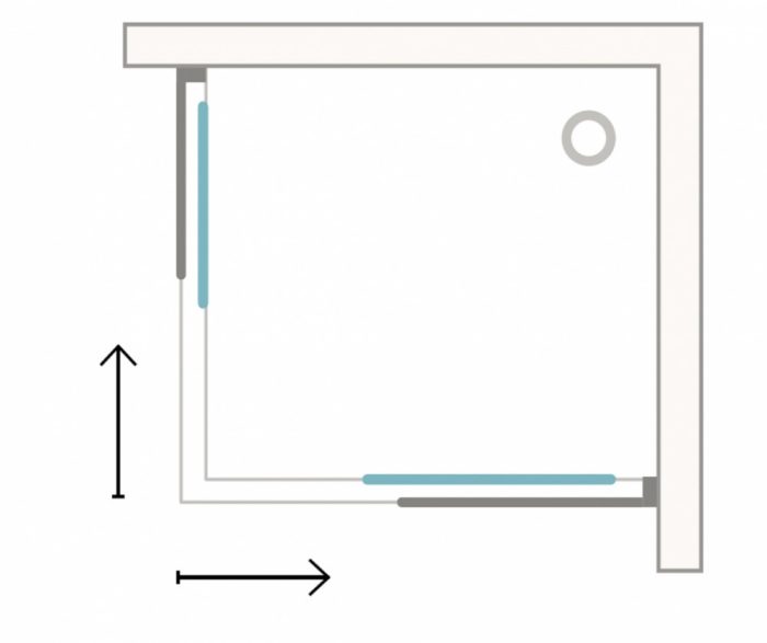 Vela Banyo TMP zuhanykabin - 90 SZÖGLETES - 5 mm víztiszta vízlepergető üveggel - 90 x 90 x 190 cm