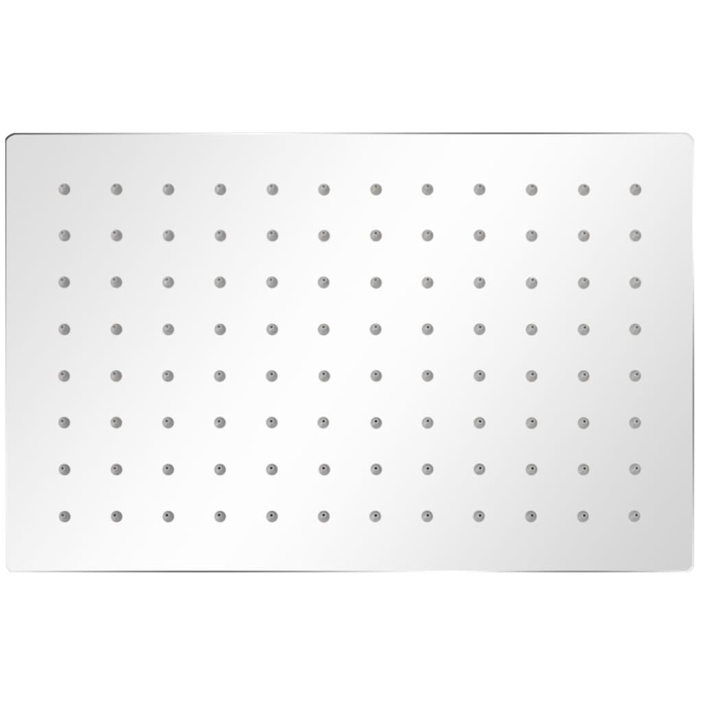 vidaXL Rozsdamentes acél zuhanyrózsa 20x30 cm téglalap alakú - Image 2