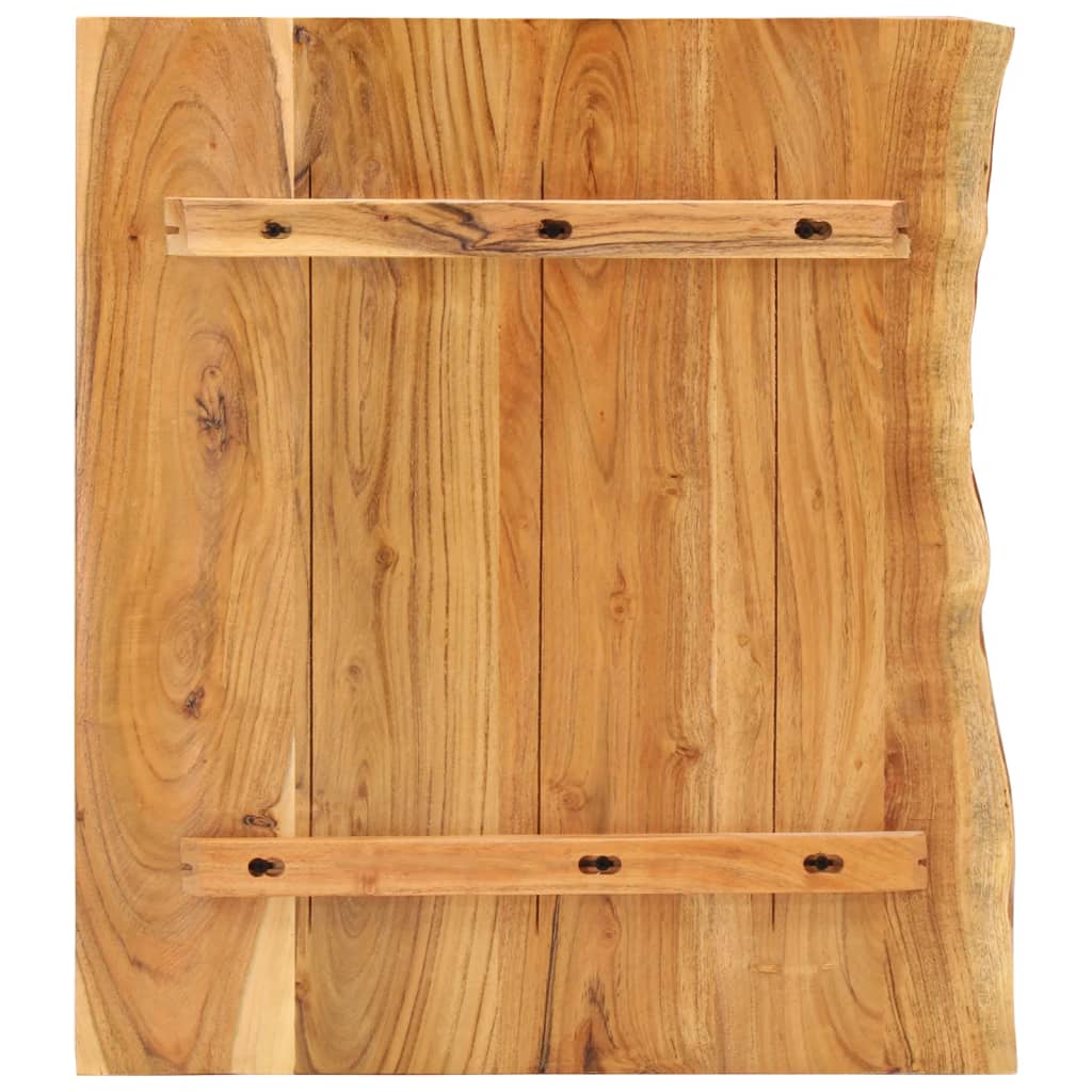 vidaXL tömör akácfa fürdőszoba piperepolc 80x52x2,5 cm - Image 2