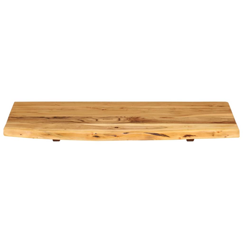 vidaXL tömör akácfa fürdőszoba piperepolc 80x52x2,5 cm - Image 3