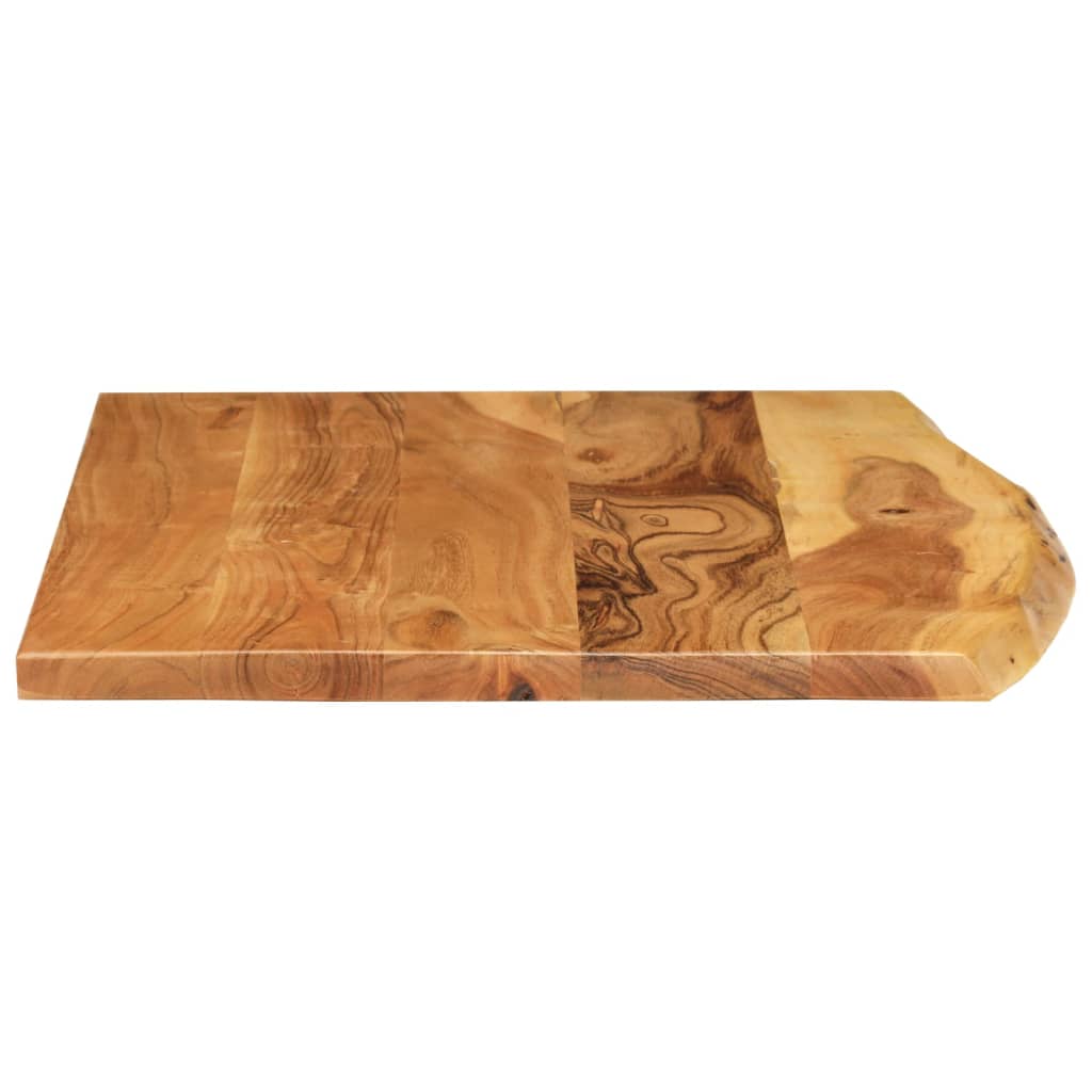 vidaXL tömör akácfa fürdőszoba piperepolc 80x52x2,5 cm - Image 4