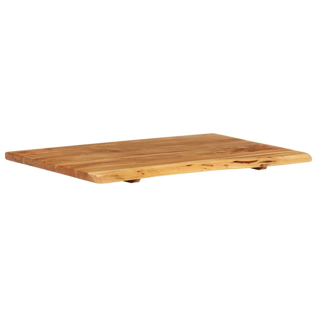 vidaXL tömör akácfa fürdőszoba piperepolc 80x52x2,5 cm - Image 8