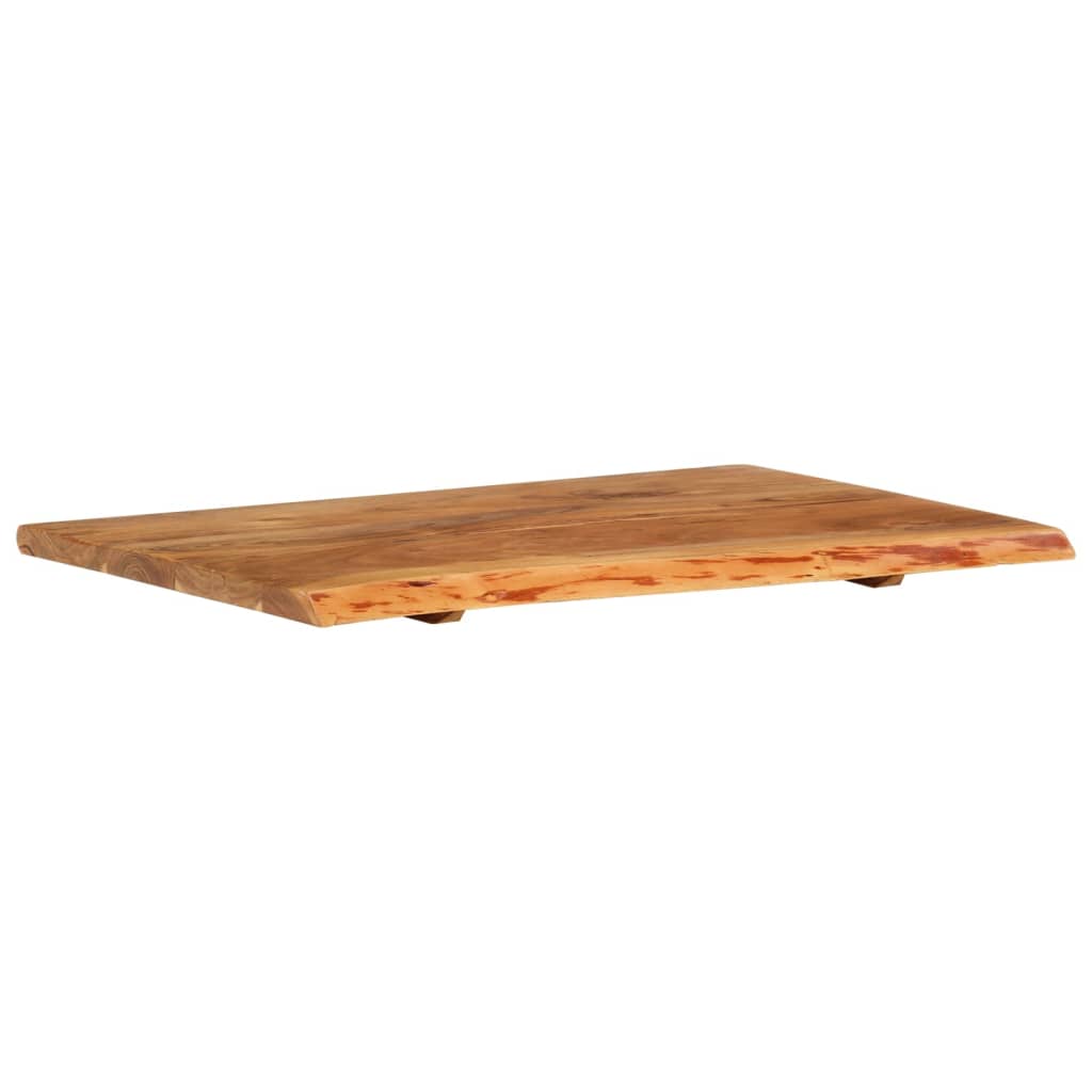 vidaXL tömör akácfa fürdőszoba piperepolc 80x52x2,5 cm - Image 9