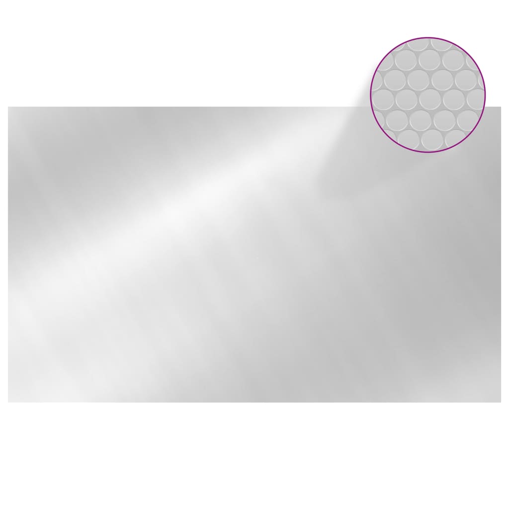 vidaXL ezüst négyszögletes polietilén medencetakaró 1000 x 600 cm - Image 2
