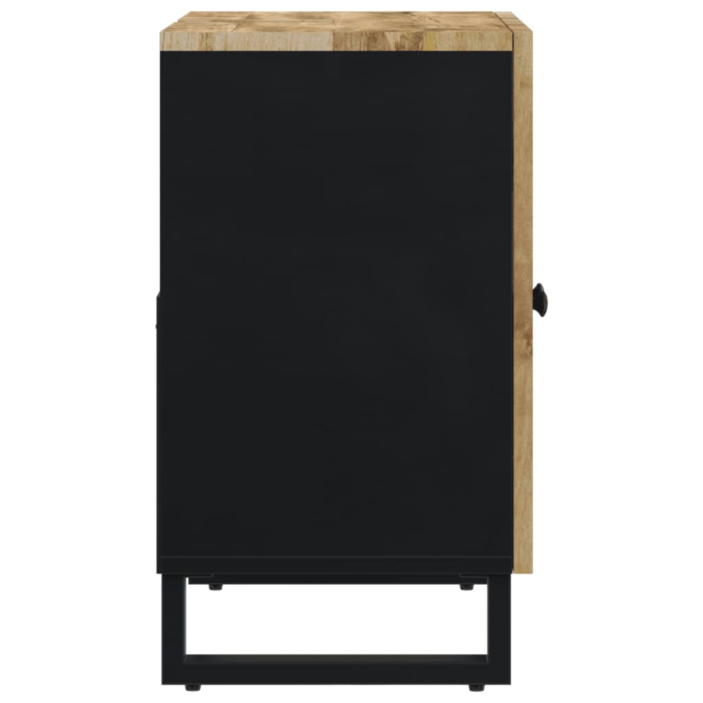 vidaXL tömör mangó- és szerelt fa mosdószekrény 62 x 33 x 58 cm - Image 5
