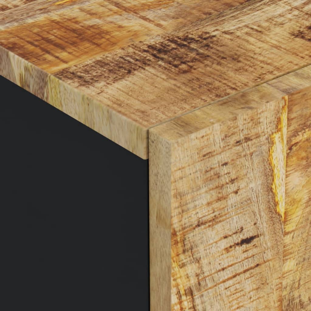 vidaXL tömör mangó- és szerelt fa mosdószekrény 62 x 33 x 58 cm - Image 7