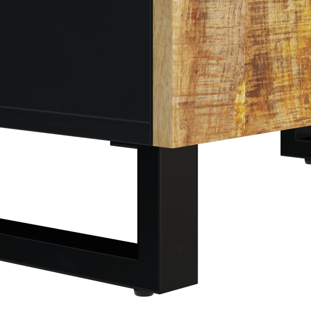 vidaXL tömör mangó- és szerelt fa mosdószekrény 62 x 33 x 58 cm - Image 10