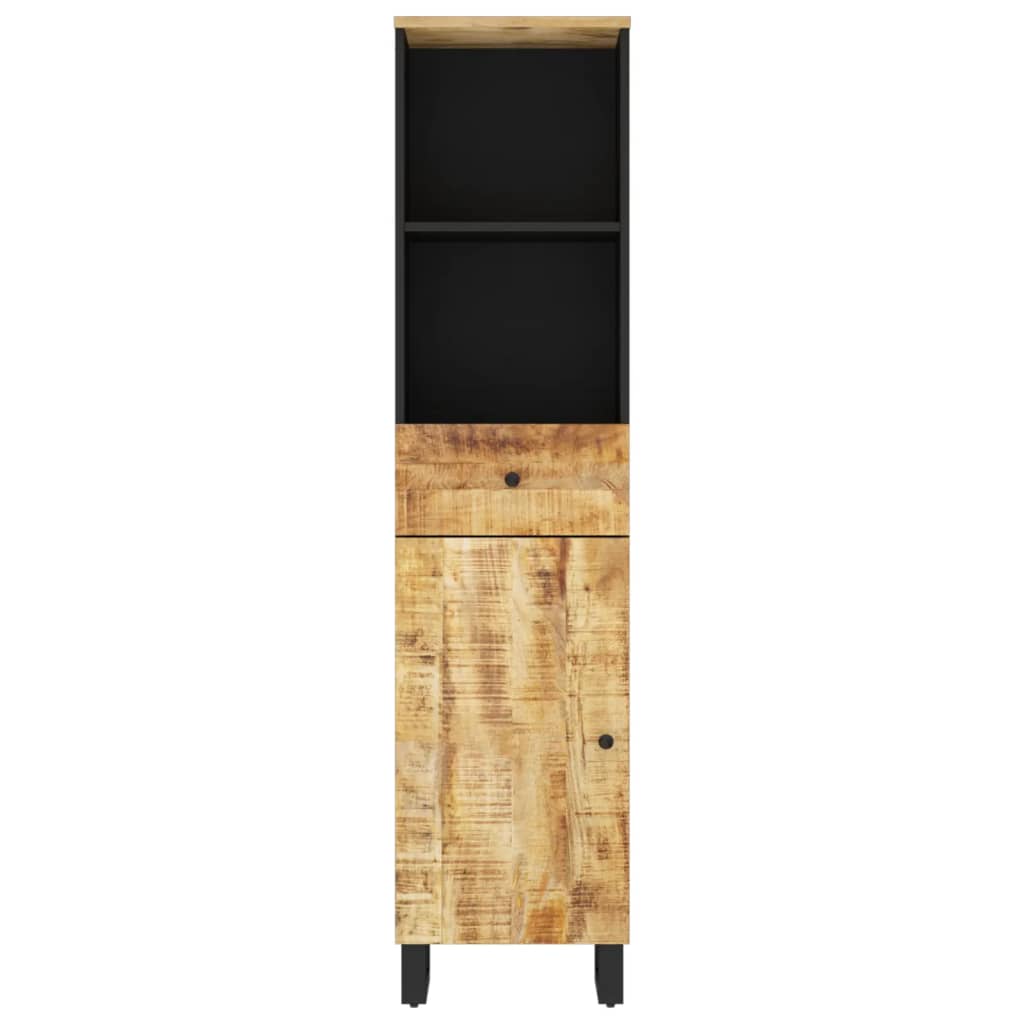 vidaXL tömör mangófa fürdőszobaszekrény 38 x 33 x 160 cm - Image 4