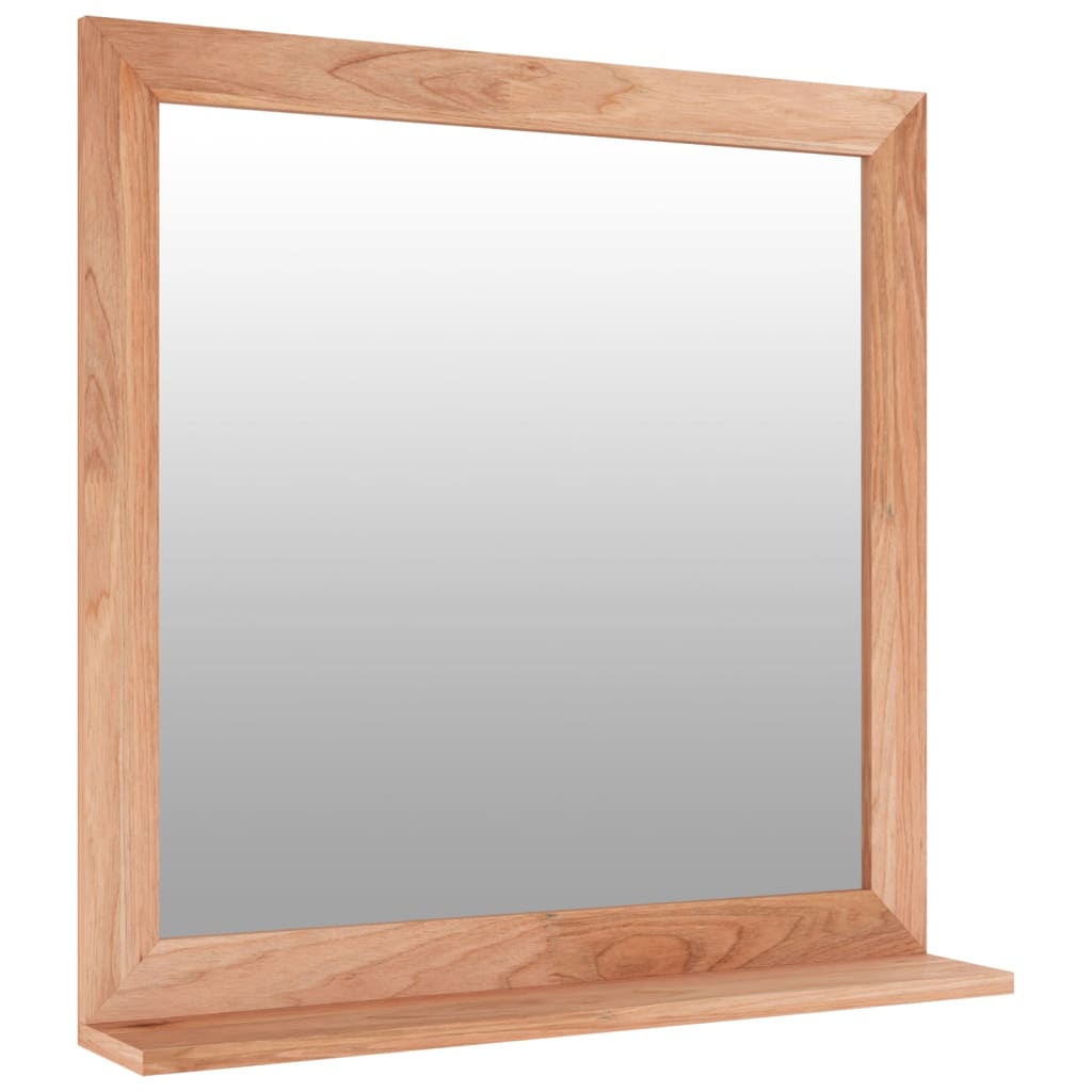 vidaXL 2 részes dióbarna tömör fa fürdőszobai bútorszett - Image 6