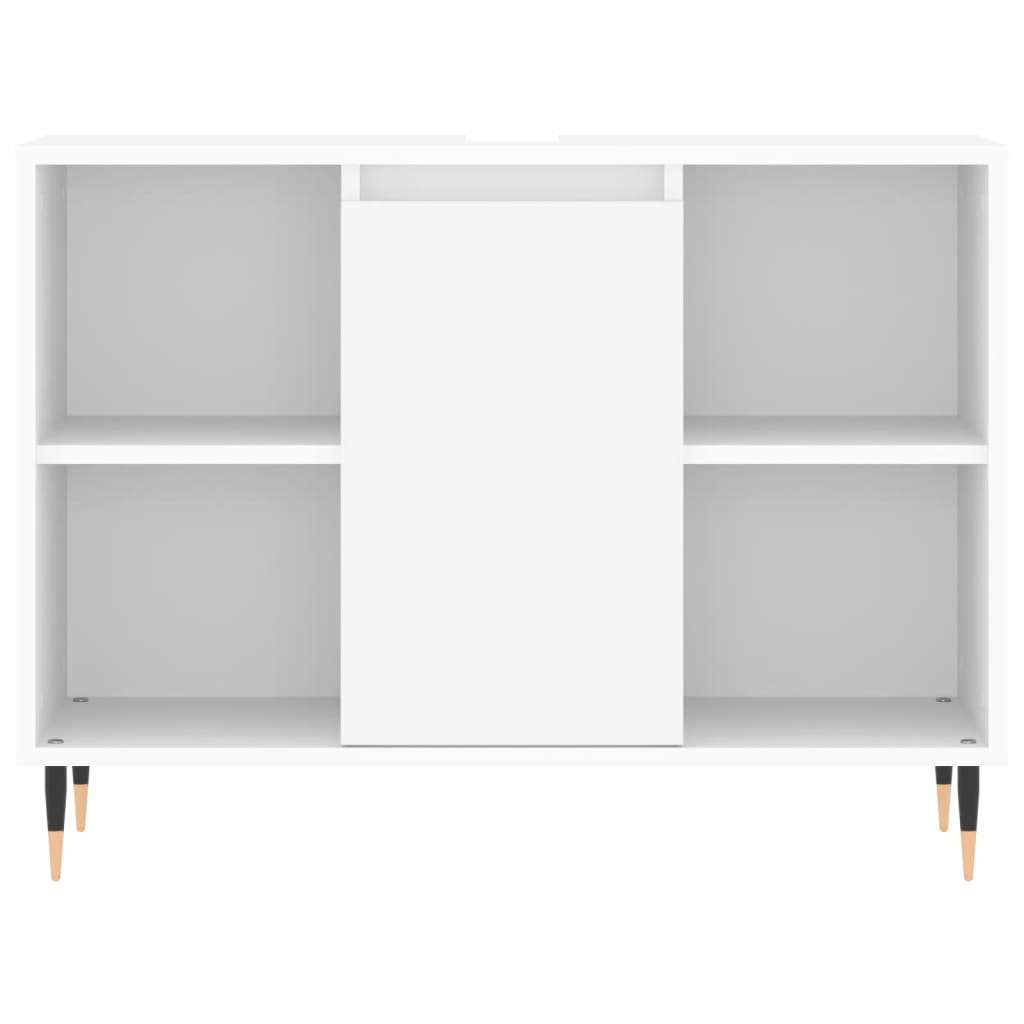 vidaXL 3 részes fehér szerelt fa fürdőszobai bútorszett - Image 10