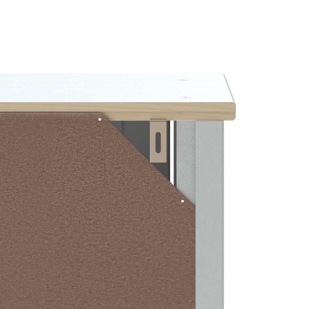 vidaXL BERG fehér tömör fenyőfa fürdőszobai faliszekrény 40x27x71,5 cm - Image 8