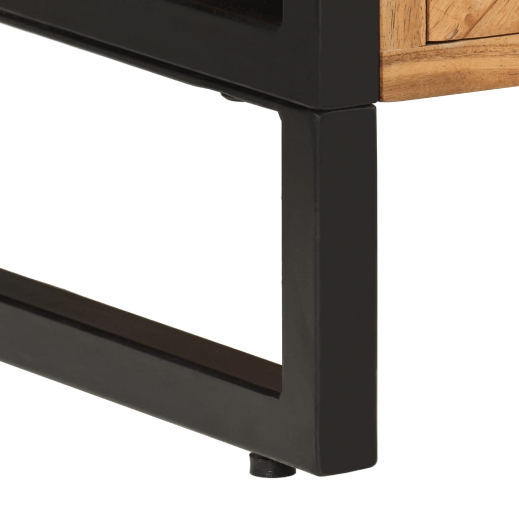 vidaXL tömör akácfa fürdőszobaszekrény 40 x 30 x 100 cm - Image 9