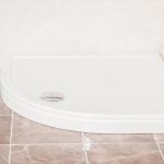 Favorit ULTRA SLIM zuhanytálca íves - szaniter akril - leeresztővel - szifonnal - 80 x 80 cm