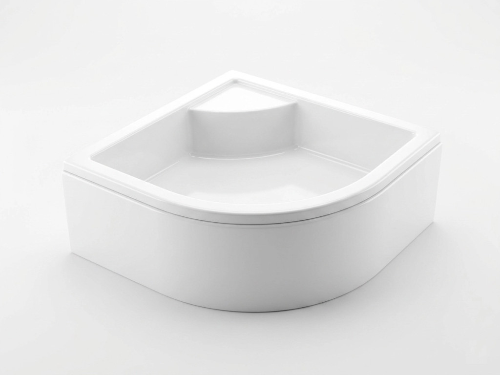 Favorit STEP MAGASÍTOTT zuhanytálca íves - szaniter akril - 90 x 90 x 32 cm - Image 2