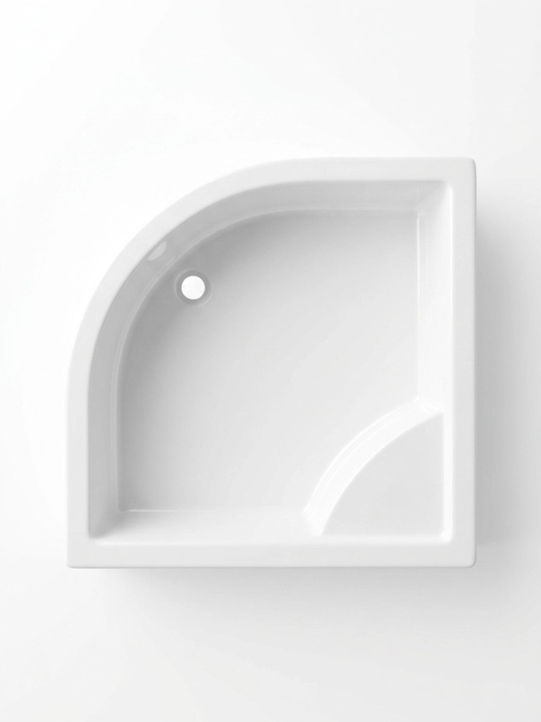 Favorit STEP MAGASÍTOTT zuhanytálca íves - szaniter akril - 90 x 90 x 32 cm - Image 3
