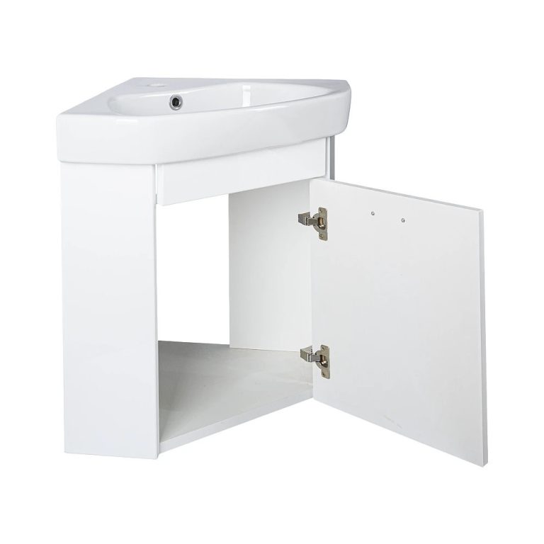 VivaStyle ARDA fali sarokszekrény CeraStyle ARDA porcelán sarokmosdóval 46 x 46 cm - JOBBOS - Image 4