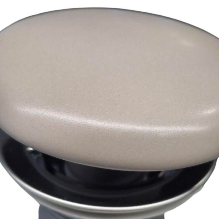 Klikk - klakk leeresztő - MATT BÉZS - túlfolyós mosdókagylóhoz - 5/4" - Ø 73 mm - Image 2