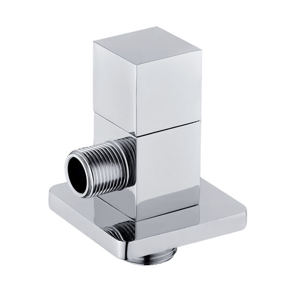 Caldo Freddo QUADRO - sarokszelep - KRÓM - porcelánbetétes - 1/2 " - 3/8"