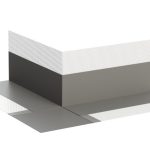 Bolta külső sarokszigetelő, szürke, 135x135x60 mm