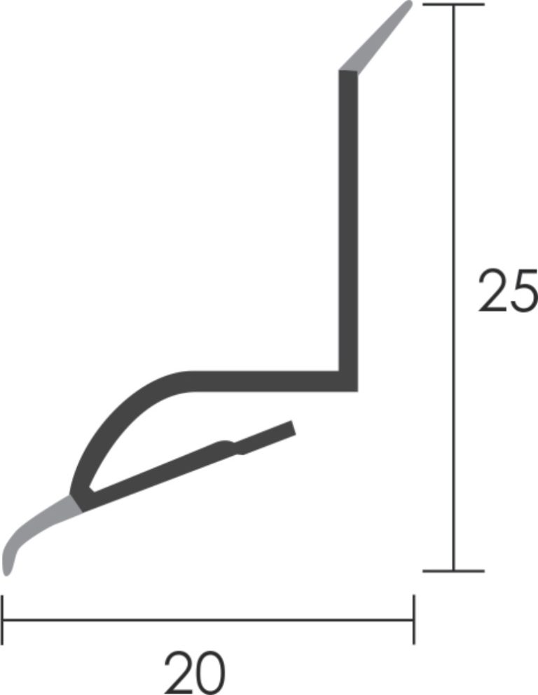 Bolta Utólagos fürdőkád szegélyléc PVC ragasztható 2,50m 32219 - Image 2