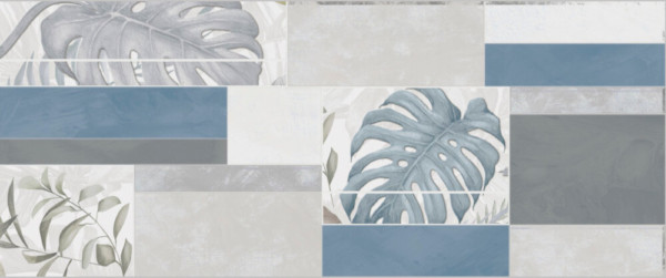 CM Ceramica Vanitosa Muretto Grigio/Azzuro dekorcsempe 25x60