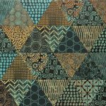 Domino Margot Green Geo dekorcsempe 30x60