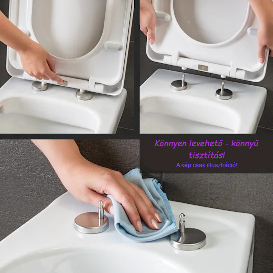 Viva PLUS WC ülőke - duroplast - lecsapódásgátlós - könnyen levehető klikk rendszerű - Image 7