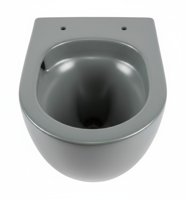 Eros ES BELLA SLIM fali WC - MATT SZÜRKE - WC ülőkével - VORTEX örvényöblítéssel - 49 cm - Image 2