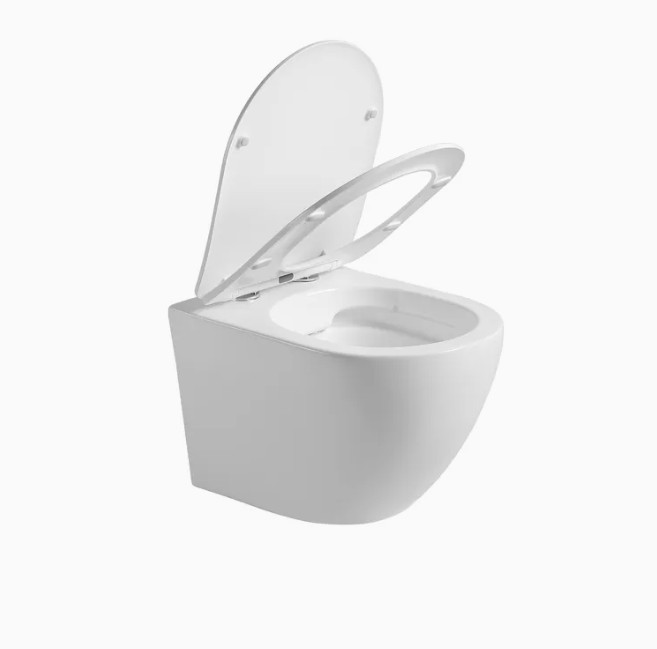 Eros ES BELLA SLIM fali WC - perem nélküli - WC ülőkével - VORTEX örvényöblítéssel - 49 cm - Image 2
