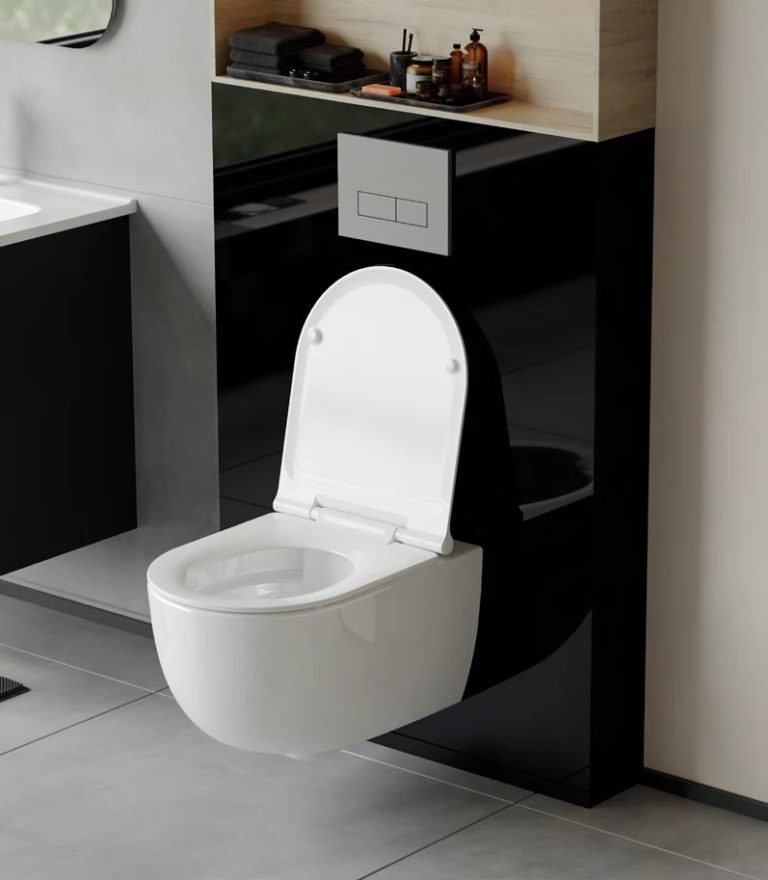 Eros ES BELLA SLIM fali WC - perem nélküli - WC ülőkével - VORTEX örvényöblítéssel - 49 cm - Image 4