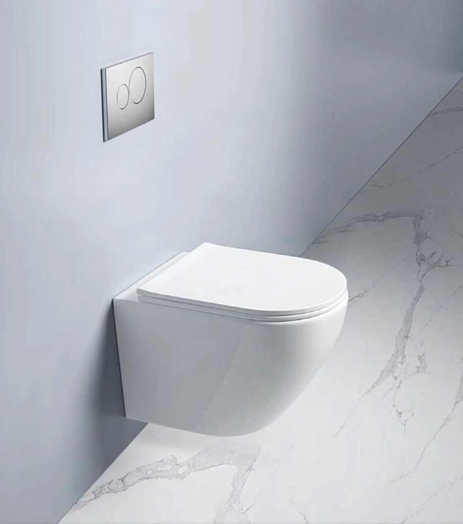 Eros ES BELLA SLIM fali WC - perem nélküli - WC ülőkével - VORTEX örvényöblítéssel - 49 cm - Image 5