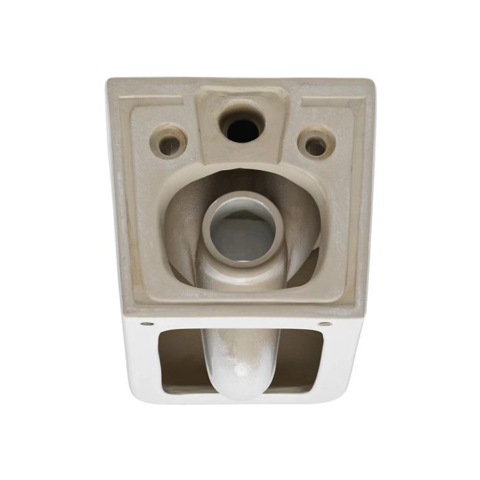 Eros ES QUADRO fali wc - ülőkével komplett - perem nélküli öblítés - 49,5 cm
