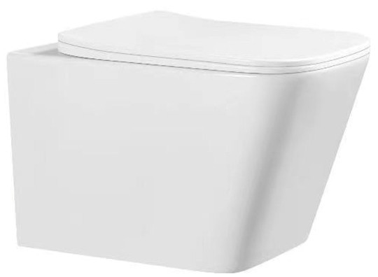 Eros ES QUADRO fali wc - ülőkével komplett - perem nélküli öblítés - 49,5 cm - Image 6