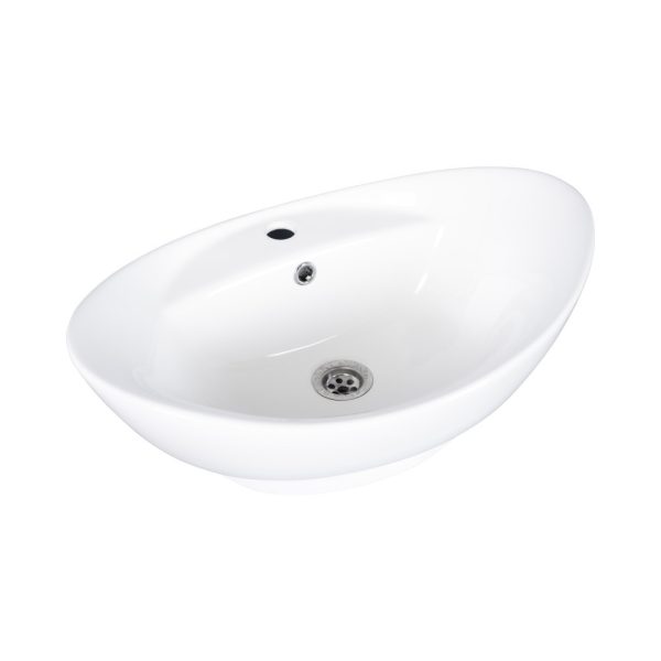 Eros GONDOLA - PULTRA ültethető - Top Counter - porcelán mosdó - 59 x 39 x 21 cm
