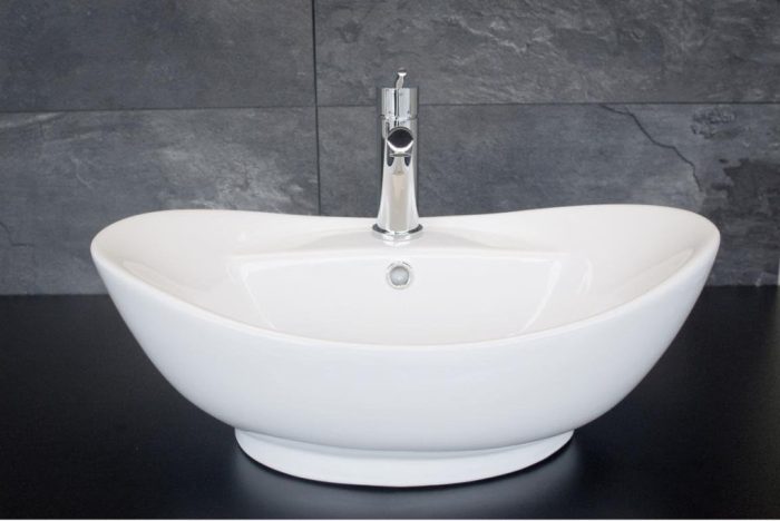 Eros GONDOLA - PULTRA ültethető - Top Counter - porcelán mosdó - 59 x 39 x 21 cm