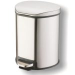 Viva DESIGN pedálos szemetes 5l - szálcsiszolt - soft close