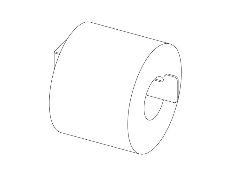 Mokko wc papír tartó, fekete - Image 2