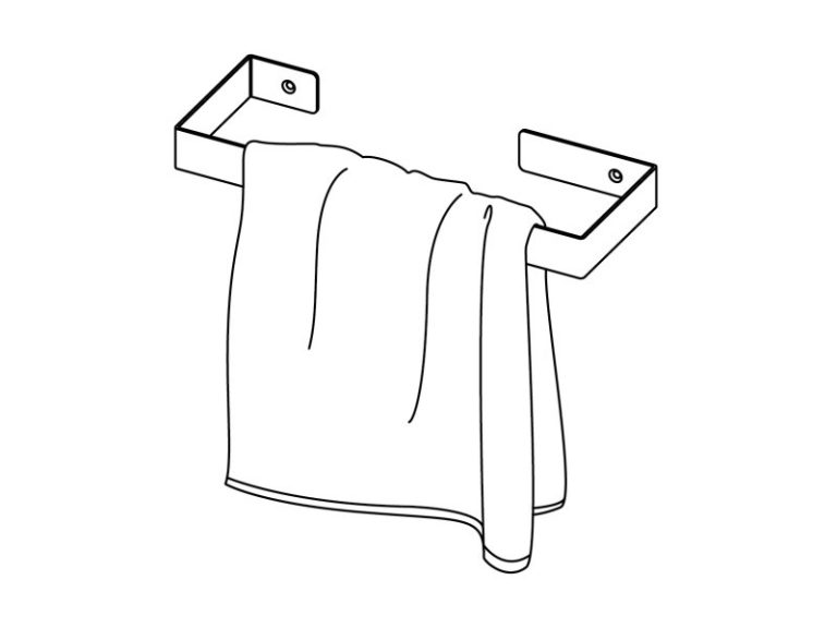Mokko törölköző tartó, fekete - Image 2
