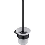 Round fali wc kefe tartóval, fekete