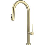 Olfato mosogató csaptelep kihúzható-2 funkciós szálcsiszolt arany