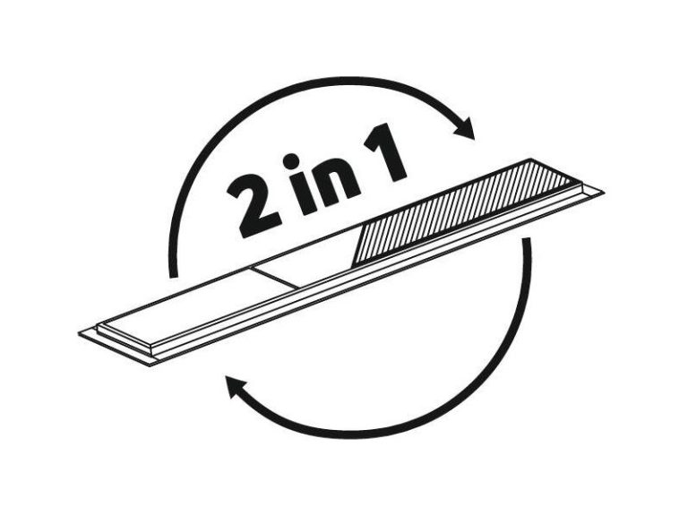 Megfordítható padlóösszefolyó 70 cm nero - Image 3