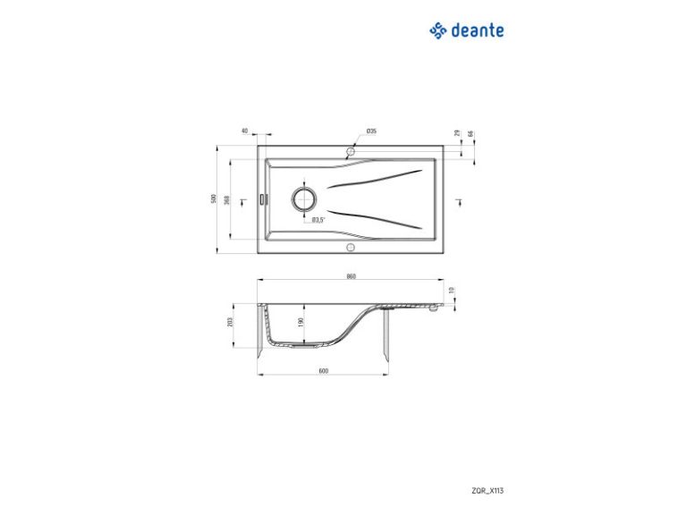 Rapsodia gránit mosogató fémszürke 1 medence+csepegtető - Image 2