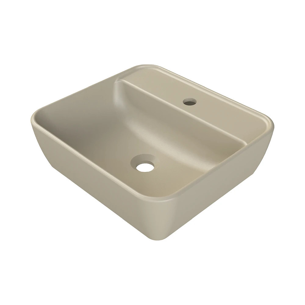 CeraStyle ONE - PULTRA ültethető - Top Counter mosdó - - MATT BÉZS - 46 x 42 cm