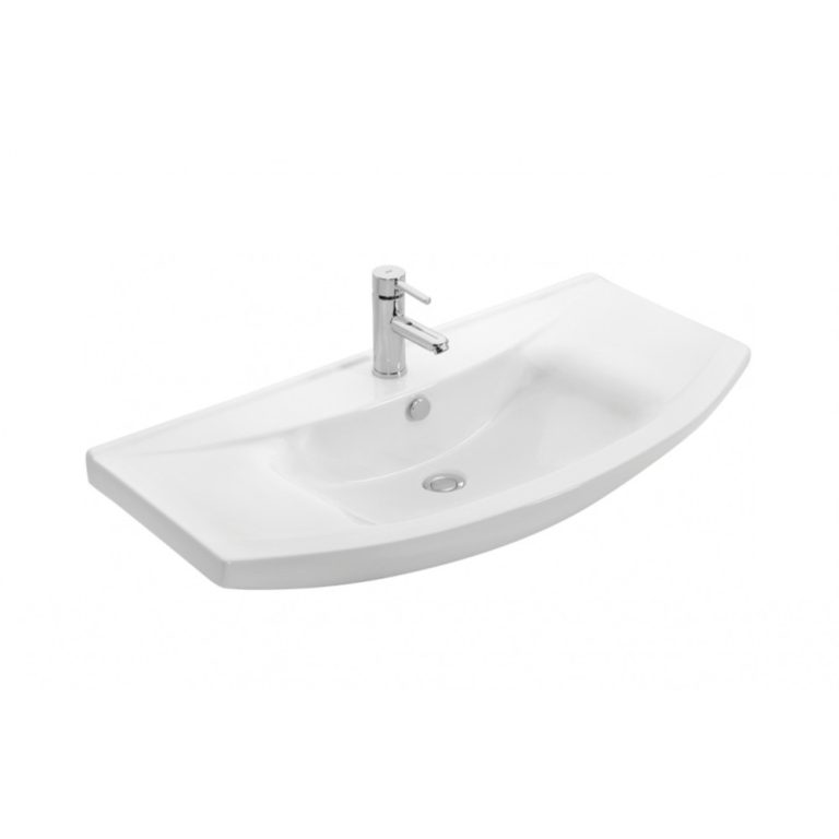 Viva SZQUARE 100 lábon álló fürdőszobabútor Sanovit ZENON 6095 porcelán mosdóval 97 x 51 cm - Image 9